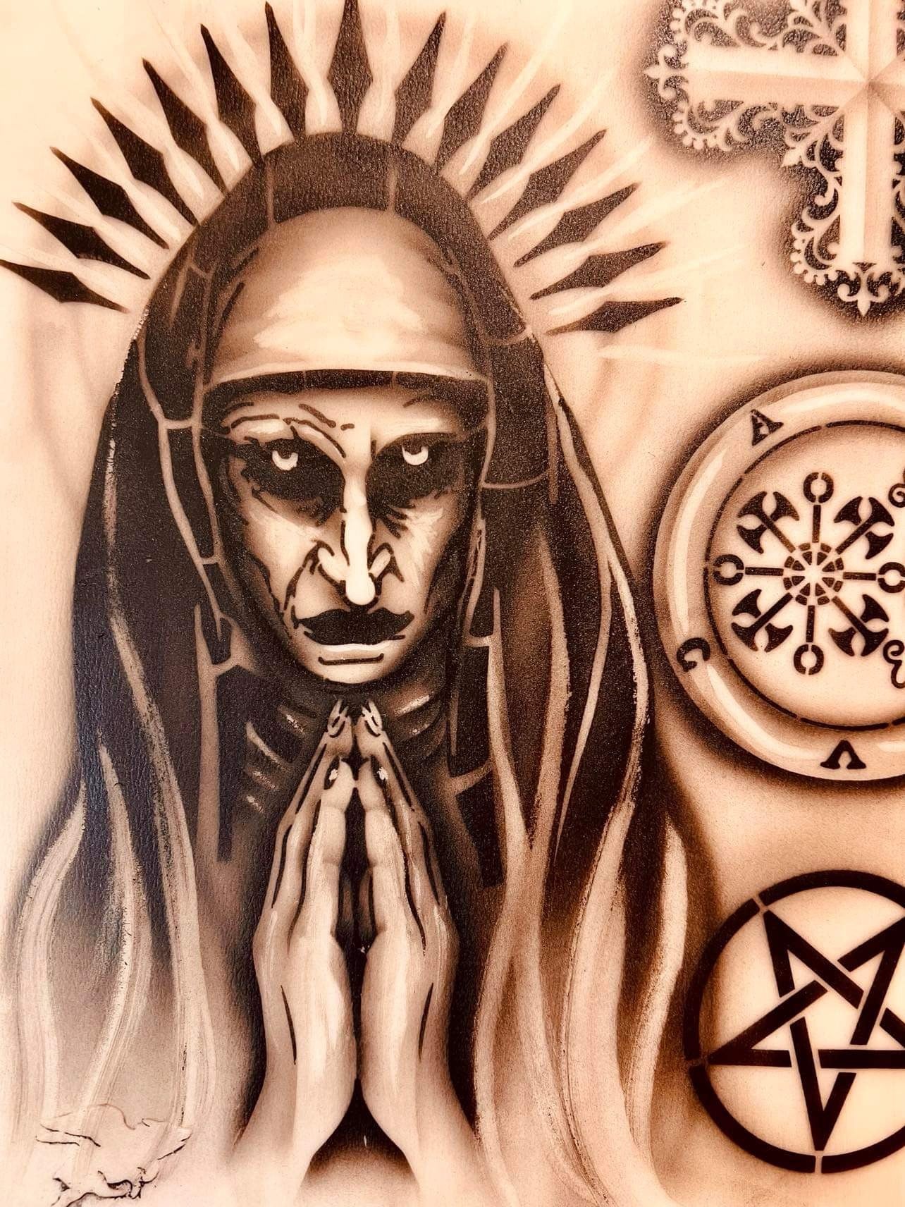 The Nun Stencil Pack