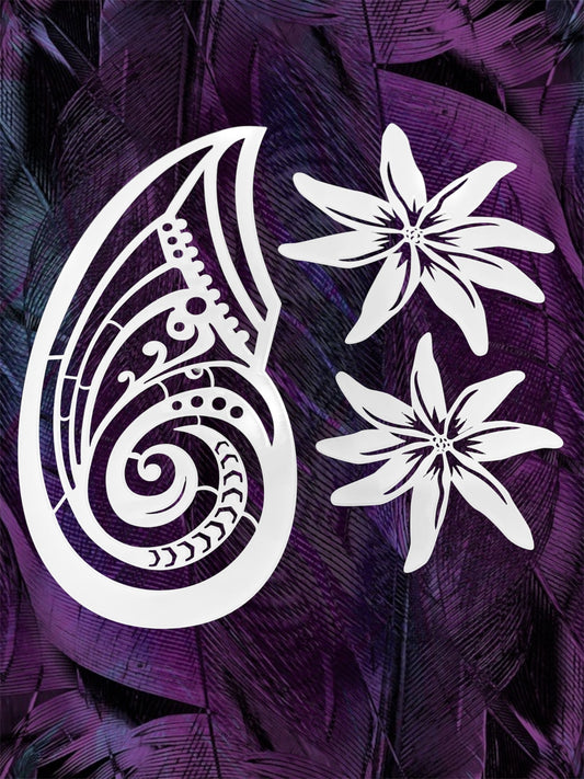 Polynesian Blade Stencil