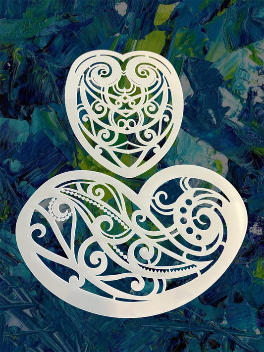 Polynesian Oval Stencils